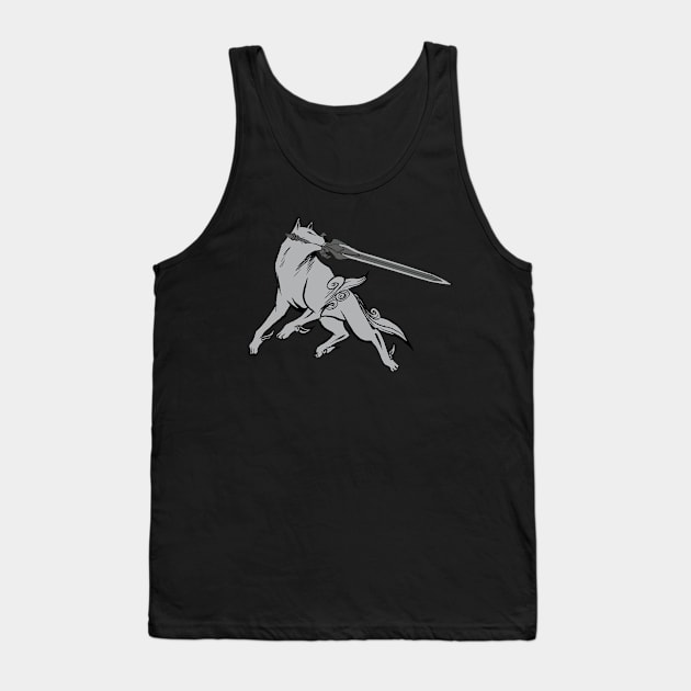 Great Grey Wolf Sif Tank Top by NHOujo